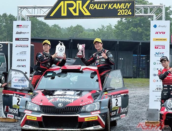 北海道ニセコのグラベルコースで開催されたARKラリー・カムイで総合優勝！