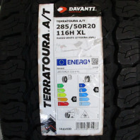 【ｱｳﾄﾚｯﾄ】DavantiTerratourA/T.RWL285/50R20 116H XL