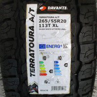 【4本セット】【ｱｳﾄﾚｯﾄ】DavantiTerratourA/T.RWL265/55R20 113T XL