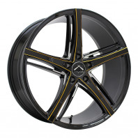 LUXALES PW-V1 19x8.5 45 114.3x5 BK/G.MILLING + GOODYEAR EAGLE LS EXE 225/35R19 88W XL
