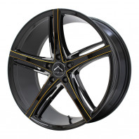 LUXALES PW-V1 19x8.5 45 114.3x5 BK/G.MILLING + GOODYEAR EAGLE LS EXE 225/35R19 88W XL