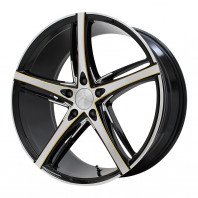 LUXALES PW-V1 20x8.5 38 114.3x5 BK&P/G.MILLING + MAXTREK FORTIS T5 245/35R20 95Y XL