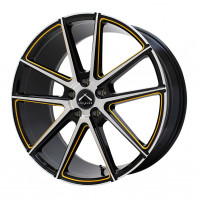 LUXALES PW-X1 19x8.5 38 114.3x5 BK&P/G.MILLING + GOODYEAR EAGLE LS EXE 245/40R19 98W XL