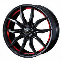 NOVARIS ROHGUE VF 17x6.5 52 114.3x5 BK/RED + NANKANG AS-2+(Plus) 215/45R17 91V XL