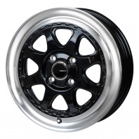 PIEDINO STYLE-W 14x4.5 45 100x4 DBR + GoodyearEfficientGripEcoEG02 155/55R14 69V ｾｰﾙ