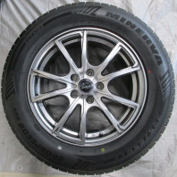 【中古】Verthandi PW-S10 17x7.0 38 114.3x5 MGRAY + 【中古】MINERVA ECOSPEED2 SUV 225/65R17 102H