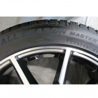 【中古】LUXALES PW-X2 18x7.5 48 114.3x5 BK&P/M + 【中古】MinervaAllSeasonMaster 225/45R18.Z 95W XL