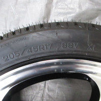 【中古】KIRCHEIS S5 17x7.0 45 114.3x5 BKP + 【中古】NANKANG NS-20 205/45R17 88V XL