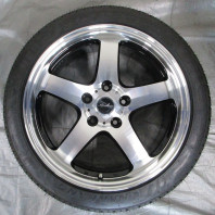 【中古】KIRCHEIS S5 17x7.0 45 114.3x5 BKP + 【中古】NANKANG NS-20 205/45R17 88V XL