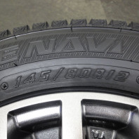 【ｱｳﾄﾚｯﾄ】Verthandi YH-S25V 12x4.0 42 100x4 MGRAY + 【ｱｳﾄﾚｯﾄ】GoodyearIceNaviCargo145/80R12 80/78NLTｽﾀ