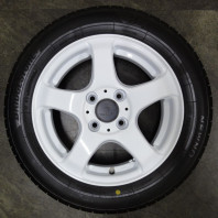 【ｱｳﾄﾚｯﾄ】FINALIST FZ-S5 14x4.5 43 100x4 WHT + 【ｱｳﾄﾚｯﾄ】BRIDGESTONE NEWNO 155/65R14 75H