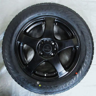 【ｱｳﾄﾚｯﾄ】FINALIST FZ-S5 15x5.5 43 100x4 MBL + 【ｱｳﾄﾚｯﾄ】RADAR Rivera Pro 2 185/60R15 88H XL