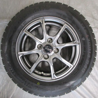 【ｱｳﾄﾚｯﾄ】Verthandi PW-S8 14x5.5 43 100x4 MGRAY + 【ｱｳﾄﾚｯﾄ】NANKANG AW-1 175/70R14 84Q ｽﾀｯﾄﾞﾚｽ