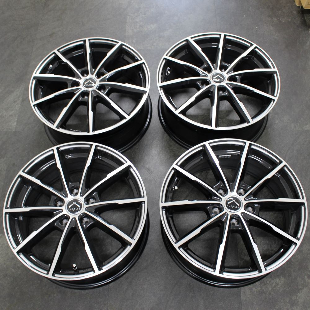 4枚セット】【中古】LUXALES PW-X2 17x7.0 53 114.3x5 BK&P/M - 国内 