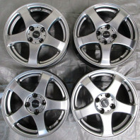 【4枚セット】【中古】KIRCHEIS S5 15x6.0 45 100x4 MGRAY