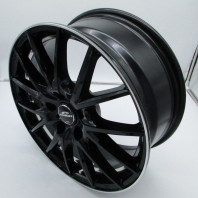 【4枚セット】【中古】SCHNEIDER RX27 17x7.0 38 114.3x5 BK/RP