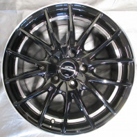 【4枚セット】【中古】SCHNEIDER RX27 17x7.0 38 114.3x5 BK/RP