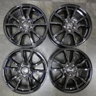 【4枚セット】【中古】Verthandi PW-S10 17x7.0 53 114.3x5 BLACK