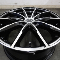 【4枚セット】【中古】LUXALES PW-X2 18x7.5 53 114.3x5 BK&P/M