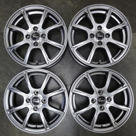 【4枚セット】【ｱｳﾄﾚｯﾄ】Verthandi PW-S8 15x5.5 43 100x4 MGRAY